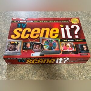 Scene It? TV Edition Board Game - Red/Yellow